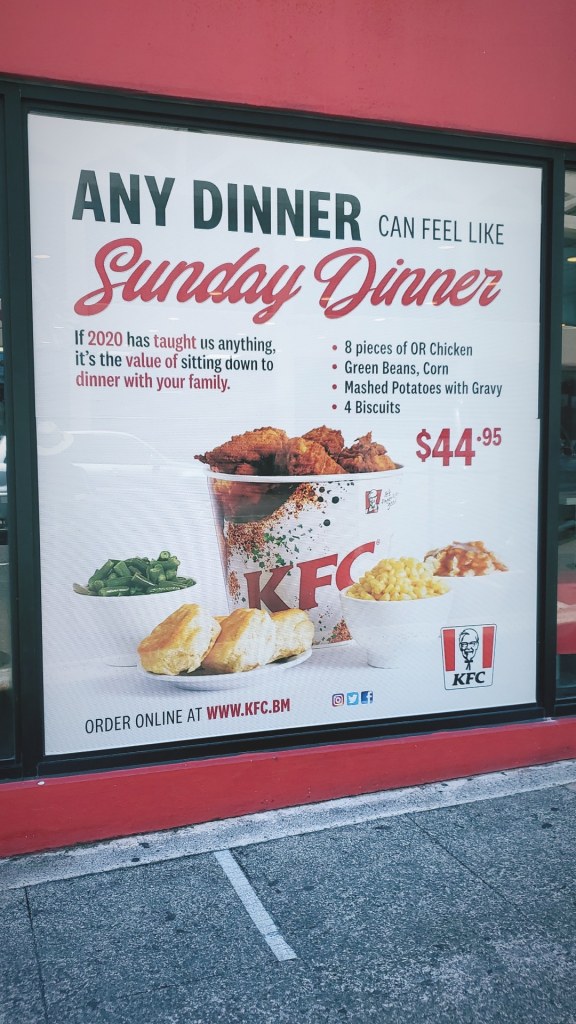 KFC prices in Bermuda